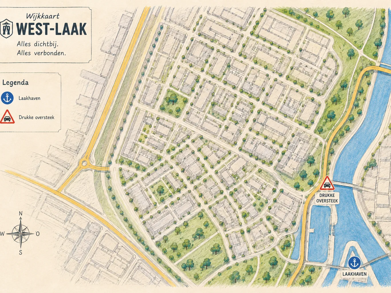 Kaart van West-Laak